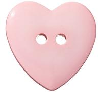 Blumenthal Lansing Slimline Buttons Series Funtastics -Pink Heart 2-Hole 1" 2/Card