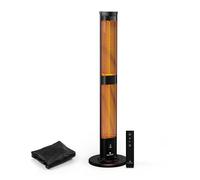 Blumfeldt BlazeTower Free-Standing Infrared Heater - 3000W, Adjustable Heat Settings, Weatherproof IP45, Tip-Over Protection, Remote Control, 24-Hour Timer, Aluminium Design, Oxford Cover