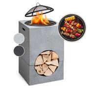 Blumfeldt blumfeldt Monolith fire bowl with grill