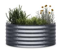 Blumfeldt Curvbox 105x60x43 cm Raised Bed Silver