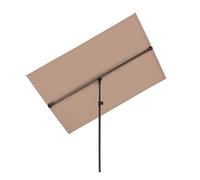 blumfeldt Flex-Shade L Parasol Sun Protection - Material: Polyester, UV Protection Factor 50, Aluminium Stand, Water-Repellent Material, Smart Design - 150 x 210 cm, Taupe