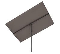 blumfeldt Flex-Shade L Parasol Sun Protection - Material: Polyester, UV Protection Factor 50, Aluminium Stand, Water-Repellent Material, Smart Design - 150 x 210 cm, Grey