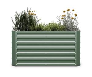 blumfeldt High Grow Straight Raised Bed for Garden, 575L Planter in Frost & Rust-Proof Galvalume Steel, Ergonomic 60cm Height for Vegetables, Herbs & Flowers - Easy Assembly