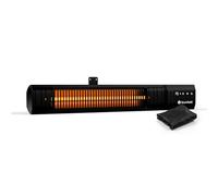 Blumfeldt Infrared Heater 2000W - Wall & Ceiling Mounted, Outdoor IP65 Waterproof IR Heater, 9 Heat Settings, Smart WiFi Control, Gold Tubes, Child Safety Lock, for Patio & Porch