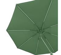 blumfeldt Large Garden Parasol Umbrella, Overhanging Solar Panel & RGB LEDs, Outdoor Sun Parasol For Gardens Patio, UV & Waterproof Parasols, Angle/Height Adjustable Garden Umbrellas w/o Base