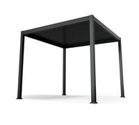 Blumfeldt LuminaHaven 3x3m Louvered Pergola Black