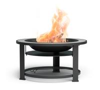 Blumfeldt Merano 80cm Low Fire Pit with Grill Dark Gray