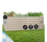 blumfeldt Metal Raised Beds for Gardens, Vegetable Planters Outdoor for Garden Herbs, Flowers, Fruit, Veggie, 1200L Large Free Standing Steel Elevated Planter Box Kit, Weatherproof & Rust-Free, 2m