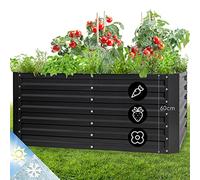 blumfeldt Metal Raised Beds for Gardens, Vegetable Planters Outdoor for Garden Herbs, Flowers, Fruit, Veggie, 432L Large Free Standing Steel Elevated Planter Box Kit, Weatherproof & Rust-Free, 1.2m