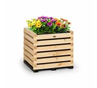 Blumfeldt Modu Grow 50 Raised Growing Bed 50 x 50 x 45 cm Pine Wood Pine