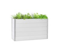 Nova Grow Raised Planter 150 x 91 x 50 cm WPC Wood Look White
