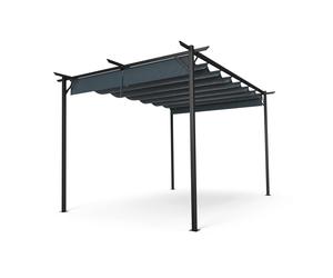 Blumfeldt Pantheon Robust 3x4m Pergola Dark Gray