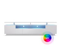 Blumfeldt Perth lowboard TV cabinet LED 3 shelves, 195 x 44 x 50 cm