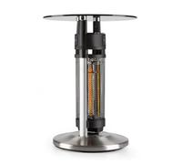 blumfeldt Primal Heat - Standing Patio Heater, High-Table IR Heater, Infrared Standing Radiant Infrared Radiator with 1600 Watt, proximity sensors, Height: 65 cm, Silver