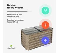 High Grow Straight raised bed | 432 L | ergonomic | weatherproof | open base structure
