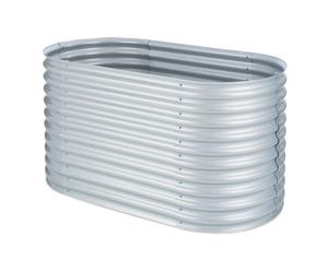 Blumfeldt Rondabox 160x80x80 cm Raised Bed Silver