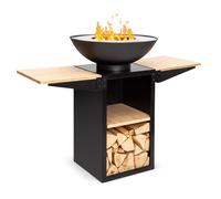 Blumfeldt Savage 2.0 120cm Standing Fire Pit Black