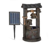 Blumfeldt Solar Fountain Garden Fountain 4 Levels Battery Operation