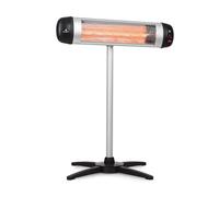 Blumfeldt Standing Infrared Heater, Wall Mount Patio Heater, 2500W Terrace Outdoor Heater for Garden and Home, Electric Patio Heaters, Safe, CO2-Free Energy Efficient IP34 Outdoor Electric Heater