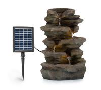 Stonehenge, solar fountain, LED lighting, polyresin, lithium-ion battery