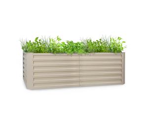 Blumfeldt Terrabox 200x100x60 cm Raised Bed Cream