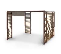 Blumfeldt Valence Gazebo 3X3 M Uv50+ Water Repellent Led Solar Lighting Solar Panel