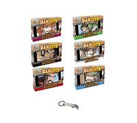 Blumie Shop Colt Express, 6 Bandits Mini Extensions for Doc, Django, Cheyenne, Belle, Ghost and Tuco, Ages 10+, Board Game & Expansions Including 1 Bottle Opener