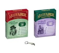 Blumie Shop Extensions Kronologic The Mystery Guest (Paris 1920) and The Valley of Offerings (Cuzco 1450) Board Game for 1 to 4 Players Suitable for Ages 10 and Above