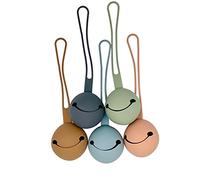 Blumie Silicone Travel Case for Dummy Pacifier Holder Storage Box (Clay)