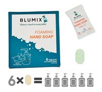 Blumix Foaming Hand Soap Tablet Refill - 6 Pack - Eco-Friendly, Gentle Cleansing Foaming Tablets, Zero Waste Cleaning, Effective Cleaning, Just-Add-Water (Eucalyptus)