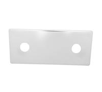 BLUMKRAFT Double Cover for Wall Fitting, Stainless Steel, A2, Chrome-Plated, Hole Spacing 150 mm, Diameter 26 mm