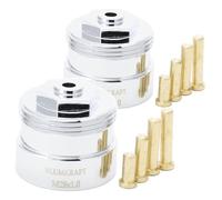 BLUMKRAFT Set of 2 Metal Radiator Adapters M28 x1.0 - M30x1.5 Compatible with Vama, Orkli Thermostatic Valve M28-M30 M28F-M30M