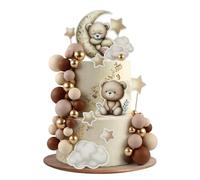 Blumomon Baby Bear Cake Topper Boy and Girl Birthday Party Cake Decoration Baby Shower Be Engaged Party Decorations Supplie