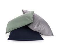 Blumtal Black Pillow Cases 2 Pack - Soft Brushed Microfibre Pillowcase with Envelope Closure, 50 x 70 cm