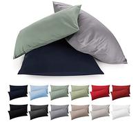 Blumtal Grey Pillow Cases 2 Pack - Soft Brushed Microfibre Pillowcase with Envelope Closure, 50 x 80 cm