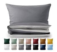 Blumtal Premium Duvet Cover Set 120 - Extra Soft Microfibre 200 x 200cm & 40 x 80cm (2x) Fluffy and Soft Bedding, Luxury Bed Covers, from Single to Superking Size grey/moonlight grey