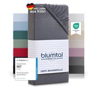 Blumtal Premium Super King Fitted Sheet - Super Soft Cotton Jersey - Grey, Superking Size (180 x 200 x 30 cm)