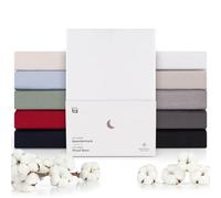 Blumtal Premium Topper Boxspringbett Spannbettlaken 180x200cm - Superweiches 100% Baumwolle Spannbetttuch Mikrofaser, Öko-Tex Zertifiziert, bis 15cm Topperhöhe, Weiß