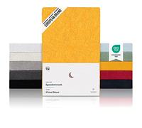 Blumtal SUPER KING Fitted Sheet Terry Cloth - Super Soft, Cozy and Warm Bed Sheets Fitted - Spicy Mustard