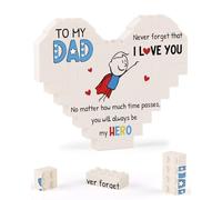 Blumuze Dad Gifts,Building Block Plaque Gifts for Dad,Dad Birthday Gifts from Daughter Son,Fathers Day Christmas Anniversary Wedding Gifts for Dad Presents for Dad Daddy