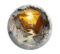 Blumuze Wooden Jigsaw Puzzles, 3D Vision Inside the Cave 1 Wooden Puzzles for Adults, Unique Shaped Animal Wood Puzzles, Wooden Animal Puzzles for Adults Kids with Wood Gift Box 100pcs-S-21.5*21.5cm