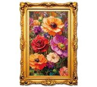 Blumuze Wooden Puzzle, Gorgeous Decorative Blooms Wooden Jigsaw Puzzles For Adults, Unique Shaped Animal Wood Puzzles For Adults With Wood Gift Box 102 pcs-S-21.8 * 15.1 cm