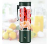 BlumWay Portable Blender, Hand Smoothie Travel Blender Cup, Fruit Mixer, 7.4V Motor, 400ML, Rechargeable, 6 Sharp Blades