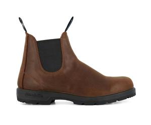Blundstone 1477 Antique Brown Thermal Leather Chelsea Ankle Boots Retro Vintage - UK 3.5