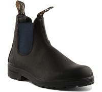 Blundstone 1917 Mens Pull On Leather Chealsea Boots In Black Blue Size 7 - 12