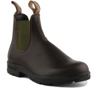 Blundstone 519 Unisex Pull On Leather Chelsea Boot In Brown Olive Size UK 3 - 12