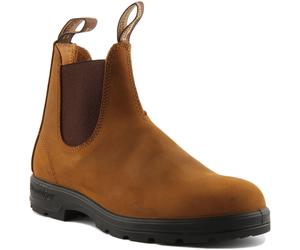 Blundstone 562 Unisex Pull On Leather Chelsea Boots In Tan Size UK 3 - 12