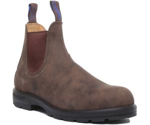 Blundstone 584 Pull On Leather Chelsea Womens Boots In Rust UK 3 - 7