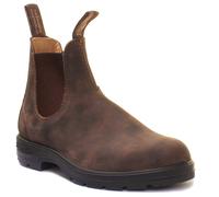Blundstone 585 Unisex Pull On Leather Matt Chelsea Boots In Rust UK Size 3 - 8