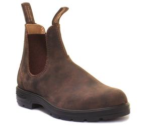 Blundstone 585 Unisex Pull On Leather Matt Chelsea Boots In Rust UK Size 3 - 8